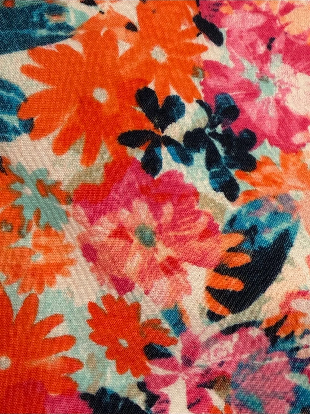 J. Crew Floral watercolor Mid-Rise Shorts in Orange, Pink & Teal 4